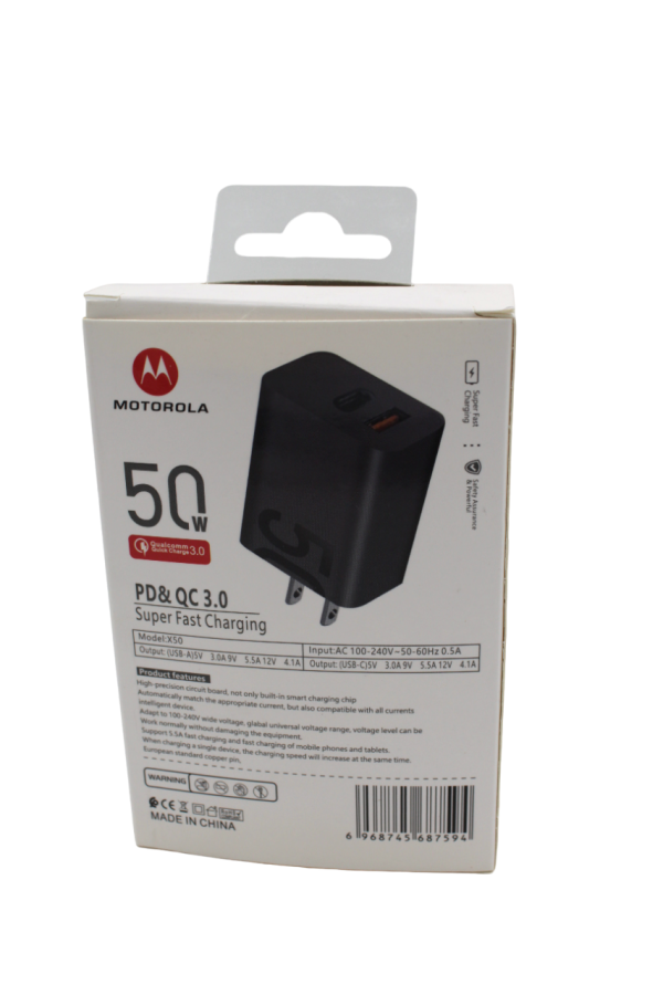 Cargador MOTOROLA Super Fast  60+