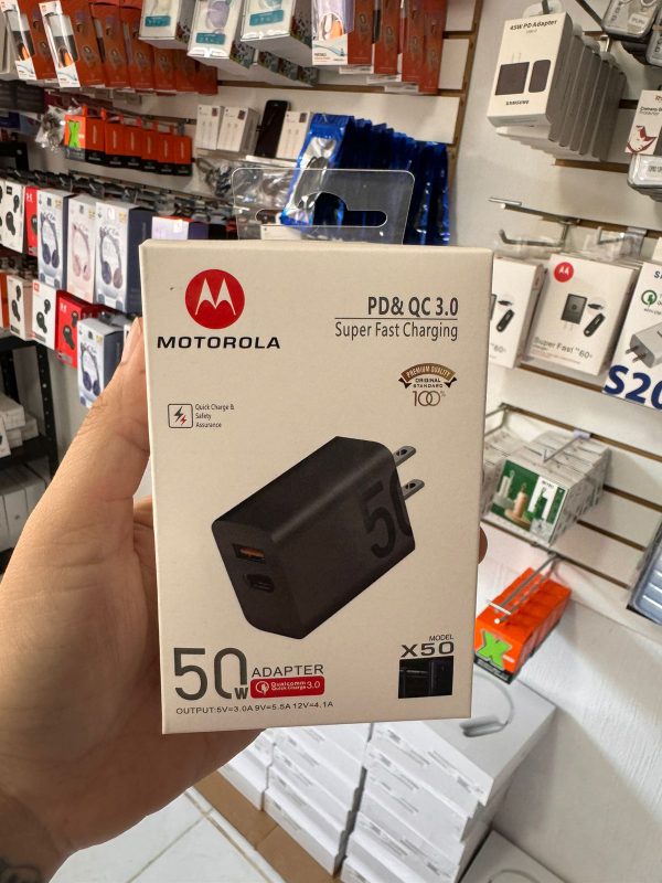 Cargador turbo 50w Motorola